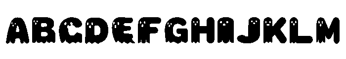 Cute Ghost Regular Font UPPERCASE