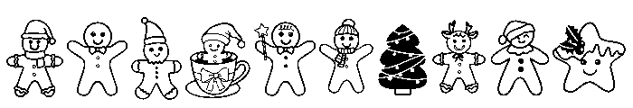 Cute Gingerbread Font OTHER CHARS