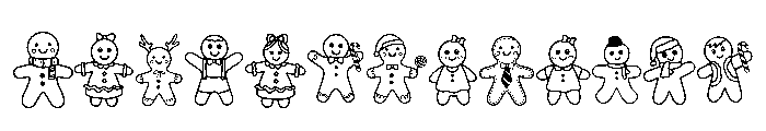 Cute Gingerbread Font LOWERCASE