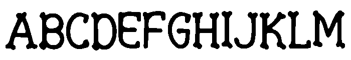 Cute_Gothic Font UPPERCASE