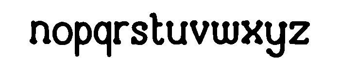 Cute_Gothic Font LOWERCASE