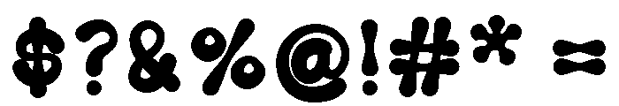 Cute Groovy Regular Font OTHER CHARS