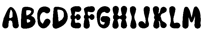 Cute Groovy Regular Font UPPERCASE