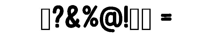 Cute Gummy Regular Font OTHER CHARS