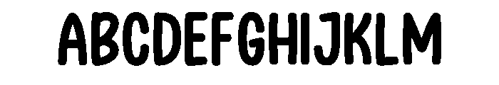Cute Gummy Regular Font UPPERCASE