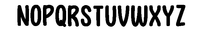 Cute Gummy Regular Font LOWERCASE