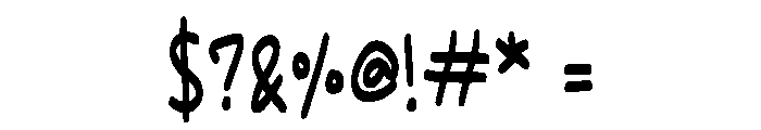 Cute Handwriting Regular Font OTHER CHARS