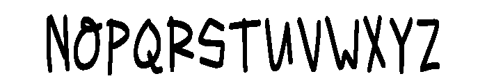Cute Handwriting Regular Font LOWERCASE