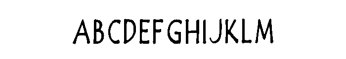 Cute Handwritten Regular Font UPPERCASE