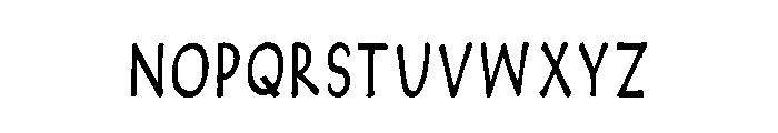 Cute Handwritten Regular Font LOWERCASE