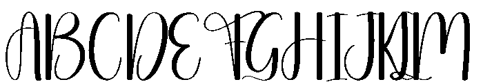 Cute Holiday Font UPPERCASE