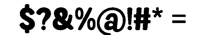 Cute Humble Regular Font OTHER CHARS