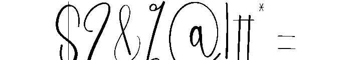 Cute January Font OTHER CHARS