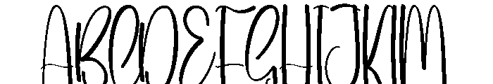 Cute January Font UPPERCASE