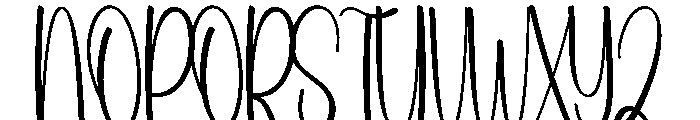 Cute January Font UPPERCASE