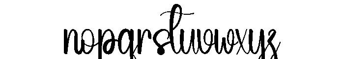 Cute January Font LOWERCASE