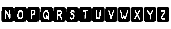 Cute Kids Crafts Black Regular Font UPPERCASE