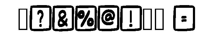 Cute Kids Crafts White Regular Font OTHER CHARS