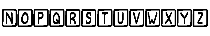 Cute Kids Crafts White Regular Font LOWERCASE