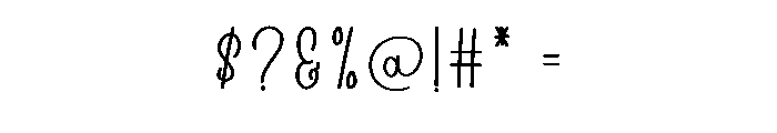 Cute Kitchen Font OTHER CHARS