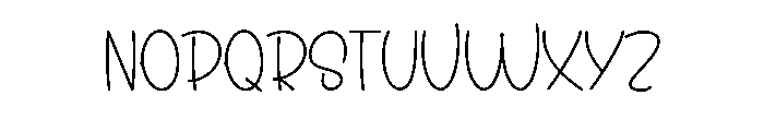 Cute Kitchen Font UPPERCASE