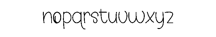 Cute Kitchen Font LOWERCASE