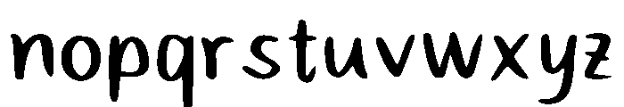 Cute Kiyo Regular Font LOWERCASE