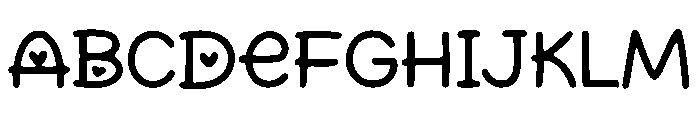 Cute Loopy Font UPPERCASE