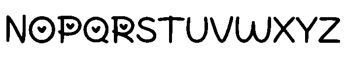 Cute Loopy Font UPPERCASE