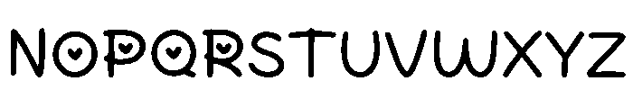 Cute Loopy Font LOWERCASE