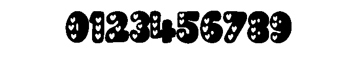 Cute Love Heart By Sque Regular Font OTHER CHARS