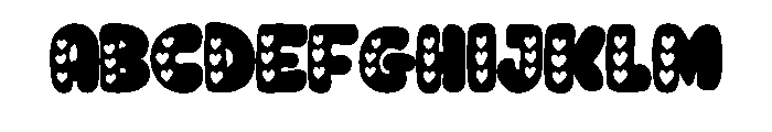 Cute Love Heart By Sque Regular FONT
