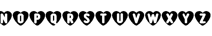 Cute Lovely Regular Font UPPERCASE