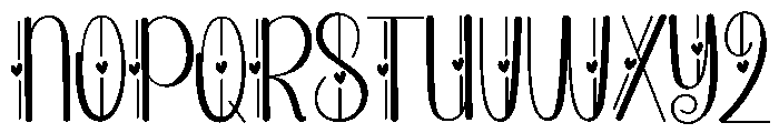 Cute Lover Font UPPERCASE