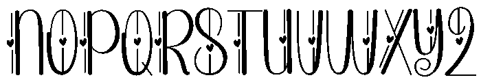 Cute Lover Font LOWERCASE