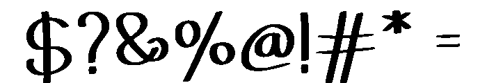 Cute Mama Regular Font OTHER CHARS
