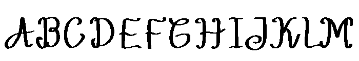 Cute Mama Regular Font UPPERCASE