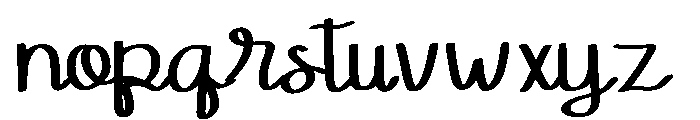 Cute Mama Regular Font LOWERCASE