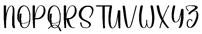 Cute Mama Font UPPERCASE