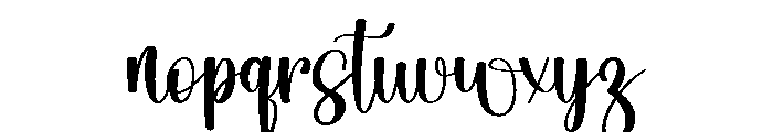 Cute Mama Font LOWERCASE