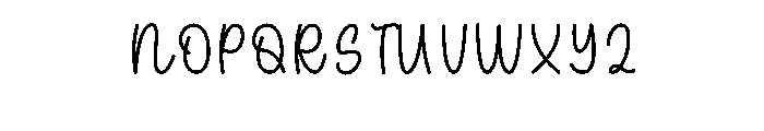 Cute Mom Font UPPERCASE