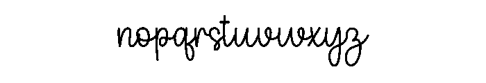 Cute Mom Font LOWERCASE