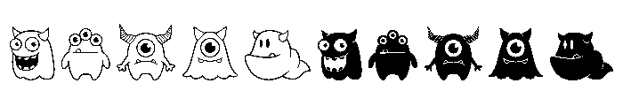 Cute Monster Regular Font OTHER CHARS