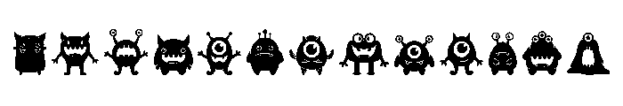 Cute Monster Regular Font LOWERCASE