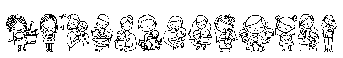 Cute Mothers Font UPPERCASE