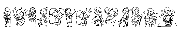Cute Mothers Font UPPERCASE