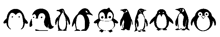 Cute Penguin Set Font OTHER CHARS