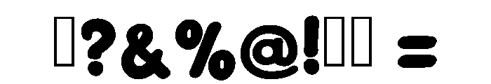Cute Pop Regular Font OTHER CHARS