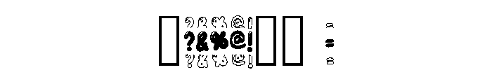 Cute Popy Regular Font OTHER CHARS