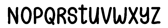 Cute Pretty Regular Font UPPERCASE
